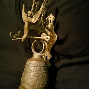 Antique solid brass chapel bell